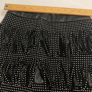 Sincerely Jules Black Studded Fringed Skirt size S